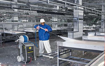 Food processing hot and cold cleaning industry