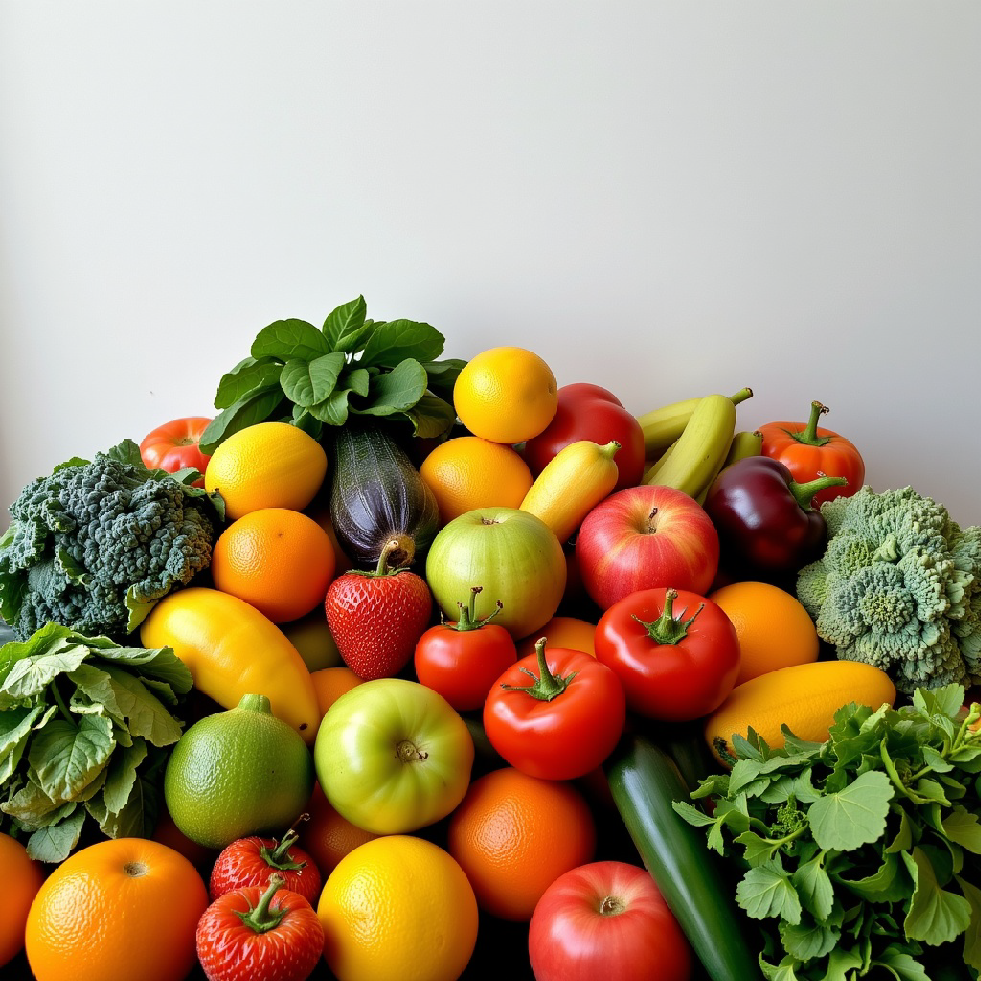 Fresh fruits and vegetables