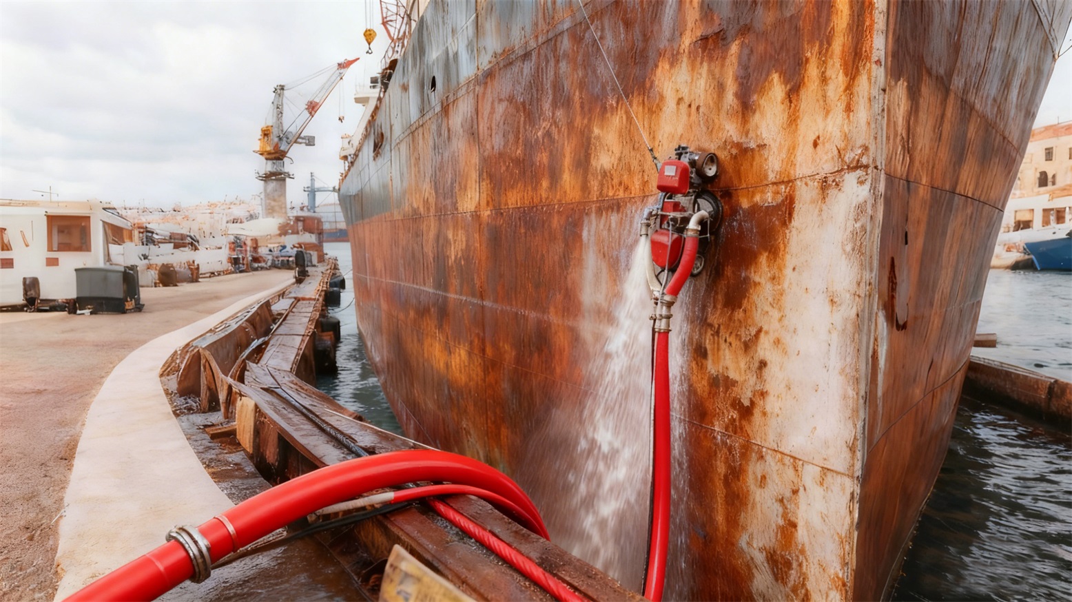 Ultra-high pressure water jet delivery solution applied to municipal cleaning heat exchanger project in the UAE